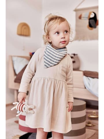 OYOY mini 2-delige set: driehoekige doeken bruin/blauw