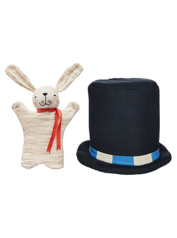 OYOY mini Knuffeldier "Magic Hat & Rabbit" zwart/wit - vanaf 3 jaar