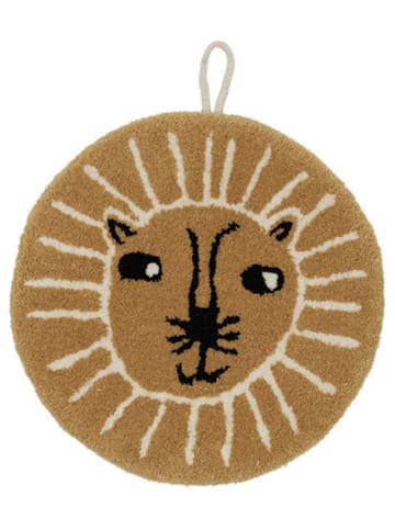 OYOY mini Dekoracja ścienna "Lion" w kolorze jasnobrązowym