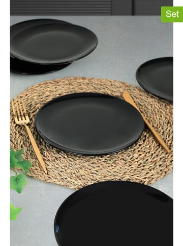 Hermia 6er-Set: Dessertteller in Schwarz - Ø 21 cm