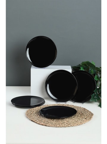 Hermia 6er-Set: Dessertteller in Schwarz - Ø 21 cm