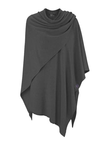 Zwillingsherz Poncho antraciet
