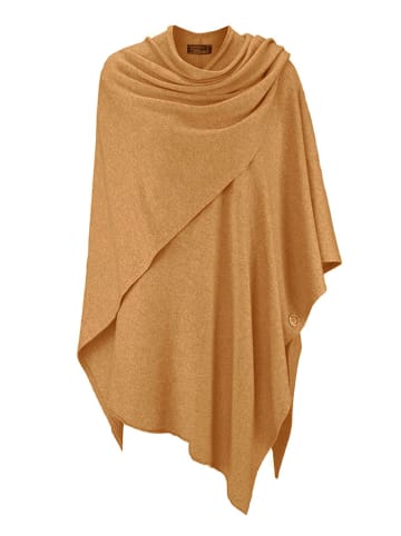 Zwillingsherz Poncho in Kamel