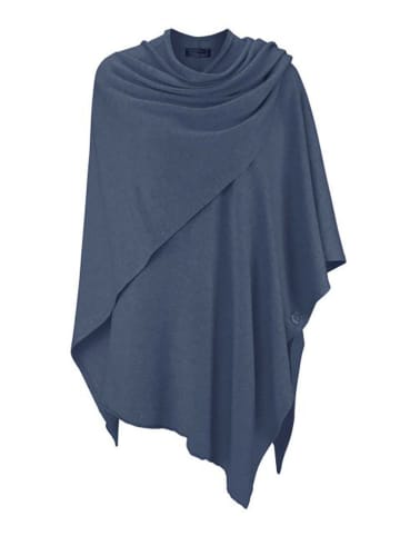 Zwillingsherz Poncho blauw