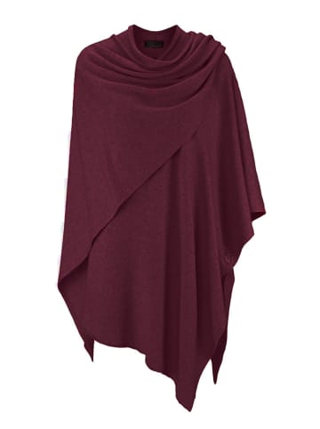 Zwillingsherz Poncho in Bordeaux