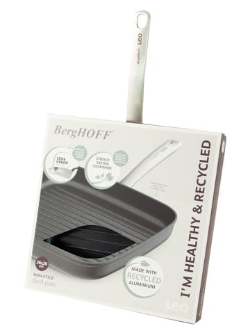 BergHOFF Patelnia grillowa "Leo" w kolorze antracytowym - 28 x 28 cm