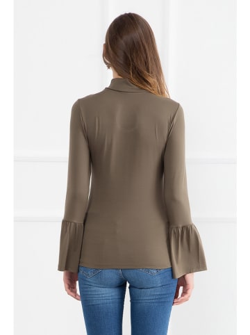 Milan Kiss Bluse in Taupe