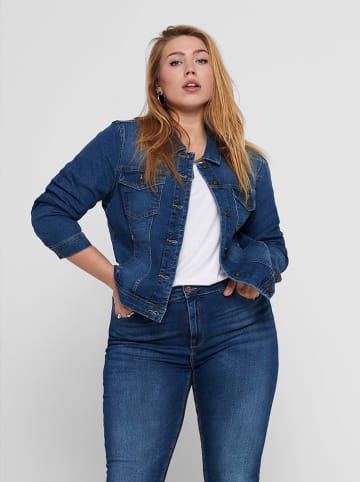 ONLY Carmakoma Jeansjacke in Blau
