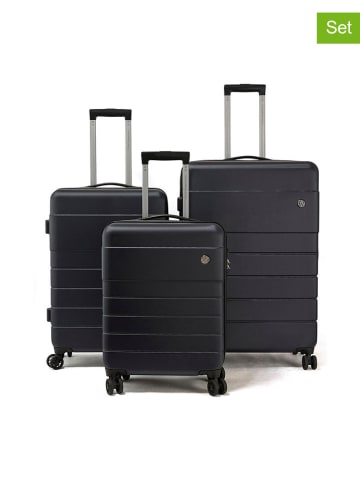 CXL by Christian Lacroix 3-delige hardcase trolleyset donkerblauw