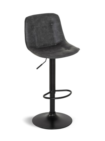 IDOMYA Factory 2-delige set: barkrukken "Brooklyn" antraciet - (B)44 x (H)87,5 x (D)47 cm
