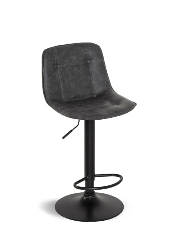 IDOMYA Factory 2-delige set: barkrukken "Brooklyn" antraciet - (B)44 x (H)87,5 x (D)47 cm