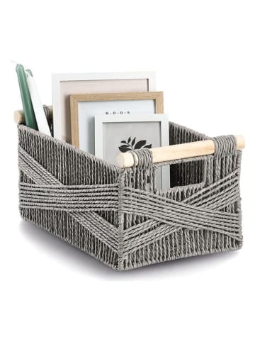 Zeller Opbergmand grijs - (B)33 x (H)18 x (D)22 cm