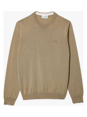 Lacoste Sweter w kolorze jasnobrązowym