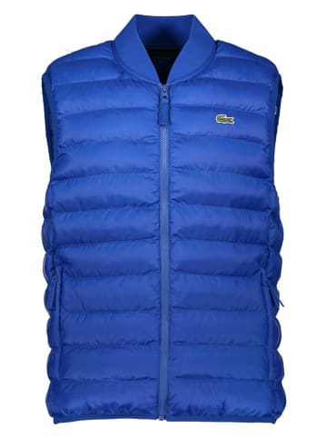 Lacoste Doorgestikte bodywarmer blauw