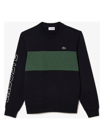 Lacoste Sweatshirt in Schwarz/ Grün