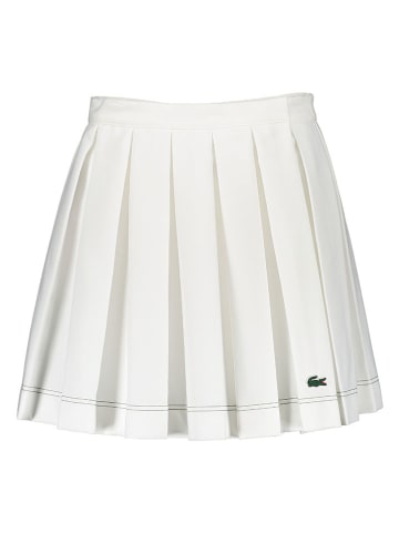 Lacoste Plisseerock in Weiß