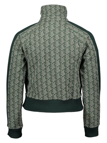 Lacoste Sweatvest donkergroen/wit
