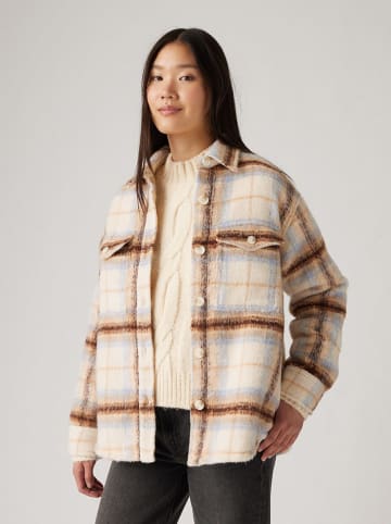 Levi´s Hemdjacke in Beige/ Dunkelbraun/ Hellblau