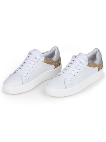 Anna Morellini Leren sneakers "Antilina" wit/lichtbruin