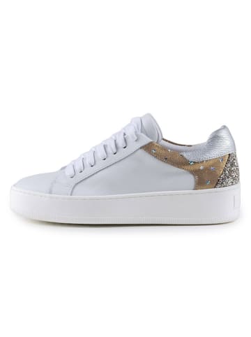 Anna Morellini Leren sneakers "Antilina" wit/beige