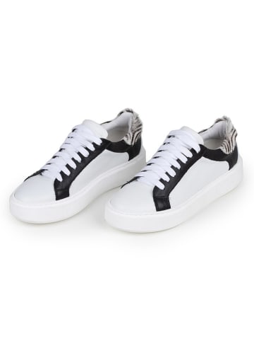 Anna Morellini Leder-Sneakers "Antilina" in Weiß/ Schwarz