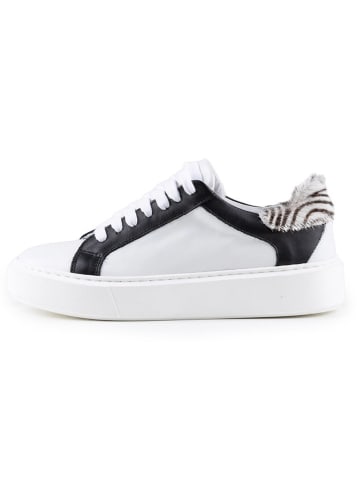 Anna Morellini Leder-Sneakers "Antilina" in Weiß/ Schwarz