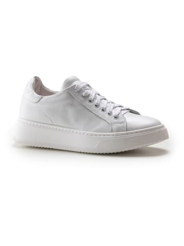 Anna Morellini Skórzane sneakersy "Zietta" w kolorze białym