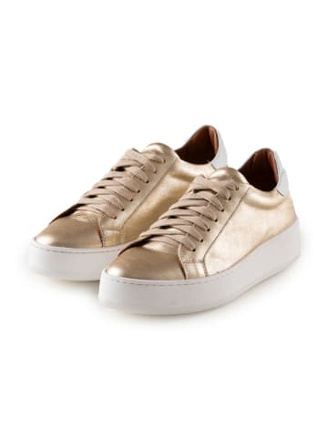 Anna Morellini Leren sneakers "Giglia" goudkleurig