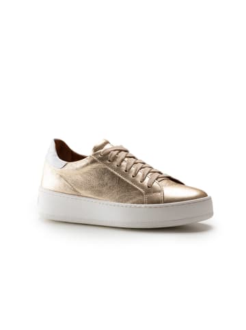 Anna Morellini Leder-Sneakers "Giglia" in Gold