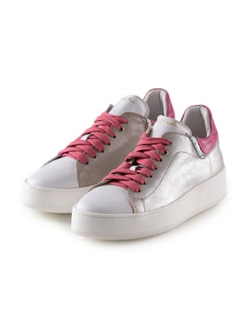Anna Morellini Leren sneakers "Emina" wit/roze/grijs