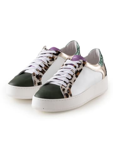 Anna Morellini Leder-Sneakers "Milavia" in Weiß/ Schwarz