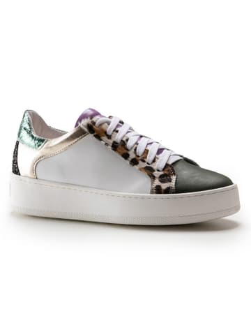 Anna Morellini Leder-Sneakers "Milavia" in Weiß/ Schwarz