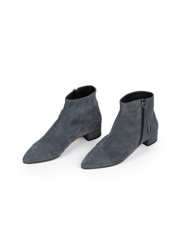 Anna Morellini Leder-Ankle-Boots "Carannana" in Anthrazit