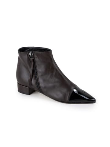Anna Morellini Leder-Ankle-Boots "Carannana" in Schwarz
