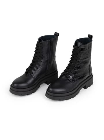 Anna Morellini Leder-Boots "Eliolia" in Schwarz