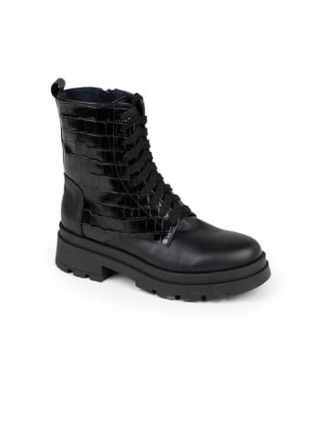 Anna Morellini Leder-Boots "Eliolia" in Schwarz