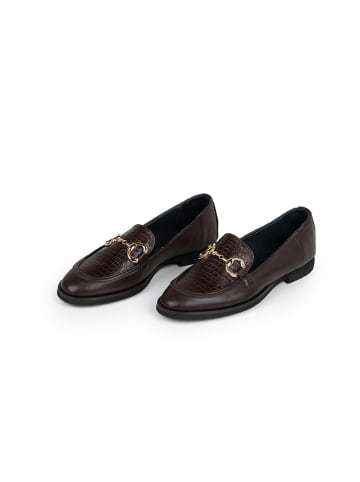 Anna Morellini Leren mocassins "Jolessa" bruin