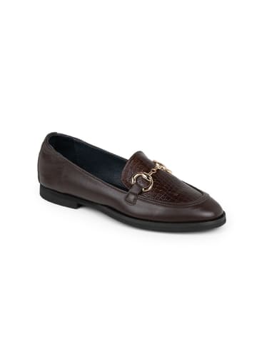 Anna Morellini Leren mocassins "Jolessa" bruin