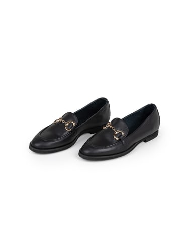 Anna Morellini Leren mocassins "Jolessa" zwart