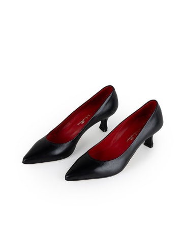 Anna Morellini Leder-Pumpas "Evancelisa" in Schwarz