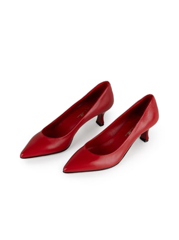Anna Morellini Leren pumps "Evancelisa" rood