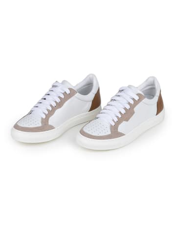 Anna Morellini Leder-Sneakers "Feeria" in Weiß/ Beige