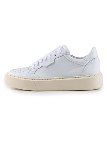 Anna Morellini Skórzane sneakersy "Feeria" w kolorze biało-beżowym