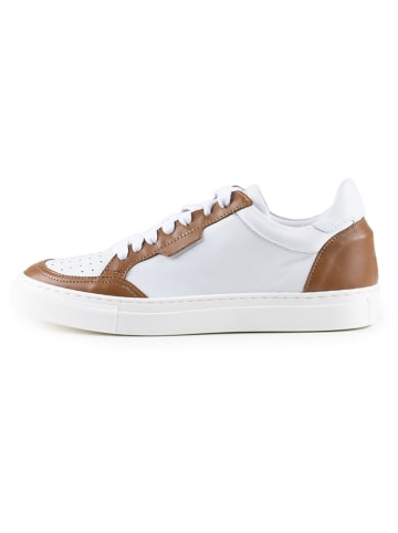Anna Morellini Leren sneakers "Feeria" wit/lichtbruin
