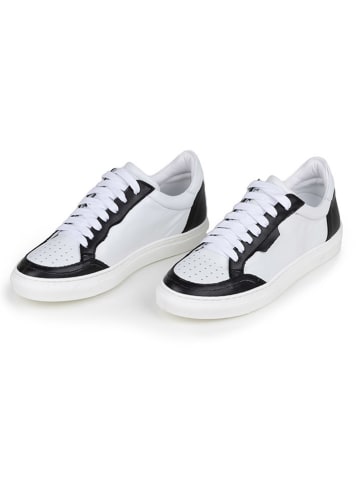 Anna Morellini Leder-Sneakers "Feeria" in Weiß/ Schwarz