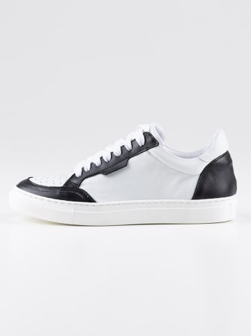Anna Morellini Leder-Sneakers "Feeria" in Weiß/ Schwarz