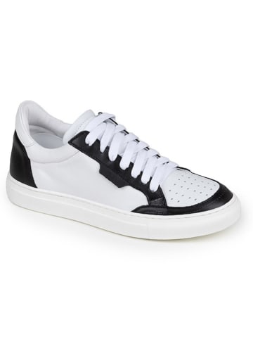 Anna Morellini Leder-Sneakers "Feeria" in Weiß/ Schwarz