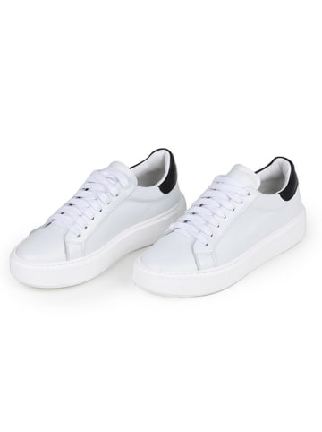 Anna Morellini Leren sneakers "Silana" wit/zwart