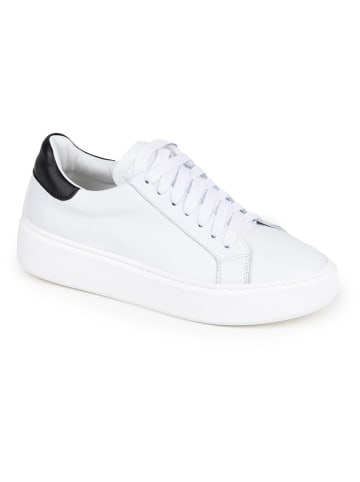 Anna Morellini Leder-Sneakers "Silana" in Weiß/ Schwarz
