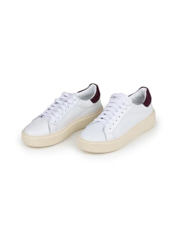 Anna Morellini Leder-Sneakers "Silana" in Weiß/ Creme/ Lila